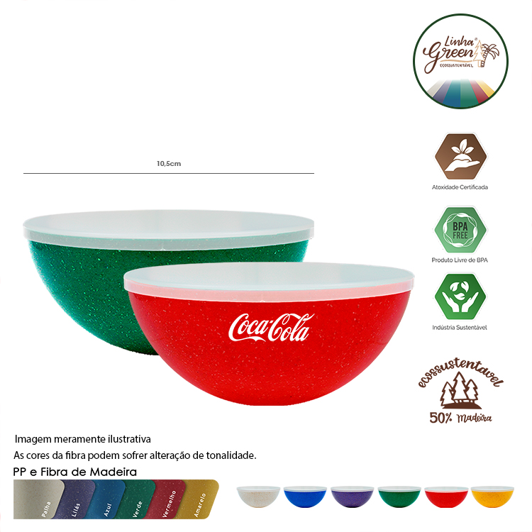 Mini Bowl 240ml com Tampa Green Colors
